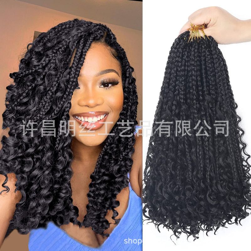 非洲热销三股飞子Box Braids braids crochet hair 三股辫钩针发|undefined