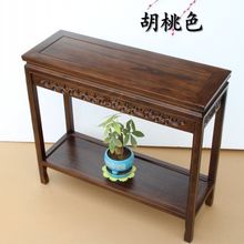 简约盆景架边角几鱼缸桌奇石桌客厅实木花几桌榆木花架吊兰置物架