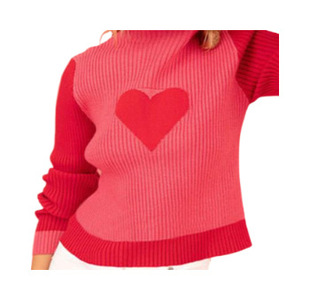 Winter Love High Neck Knitted Sweater for WomenŮᘿ���ë��
