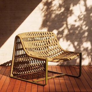 Outdoor Designer Rope Casual Chair Villa Courtyard Hotel Homestay Outdoor Leisure Sofa Waterproof Sunscreen Furniture