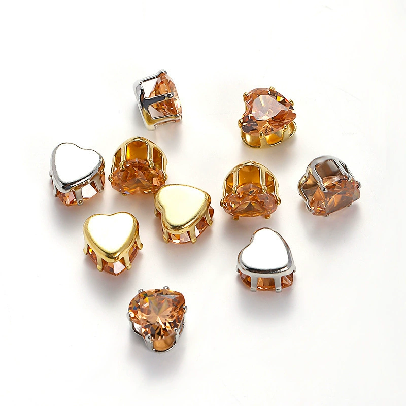 Synthesized white accessories with zircon, 8mm