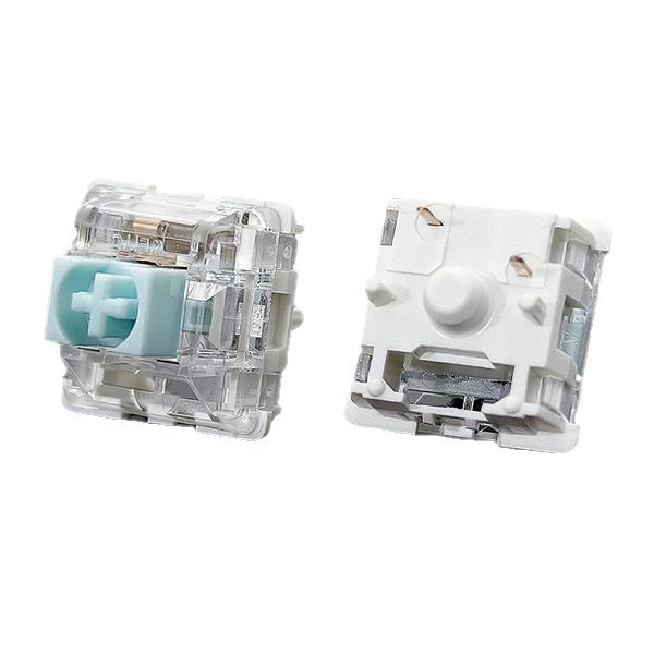 teclado mecánico interruptor de teclas a prueba de polvo eje cruzado de tres patas ejes de cinco patas eje verde eje de té personalizado manguito de enchufe en caliente