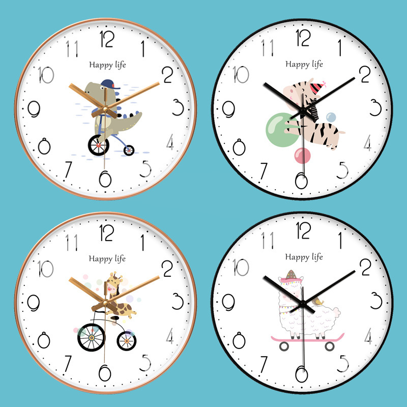 [8 inch 20cm] cartoon children's wall clock living room fashion quartz clock creative wall watch silent bedroom clock