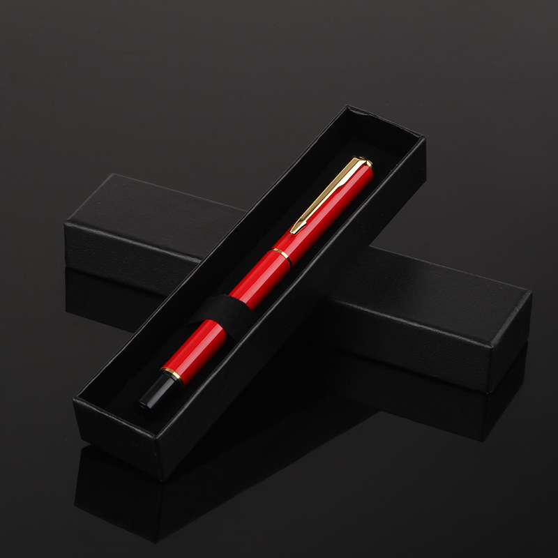 Spot Metal Signature Pen Black Heaven and Earth Cover Box Set Company Annual Meeting Souvenir Printable Logo Gift Pen