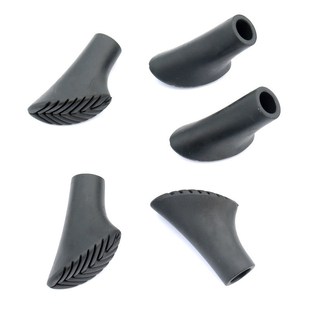 Mountaineering staff universal foot cover wear-resistant sheep's hoof foot cover rubber stick head shoe-shaped stick tip protective cover factory wholesale