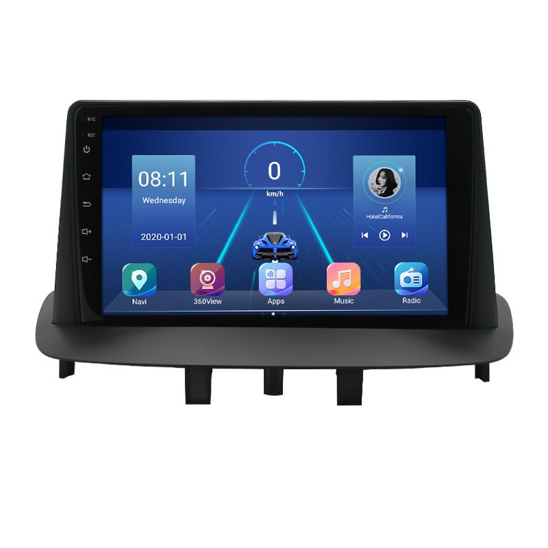 Aplicable a Renault Megane 3Megane Android reproductor de navegación MP5 Radio 4 + 64 Carplay incorporado