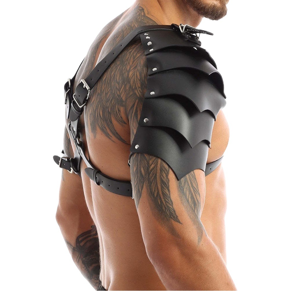 Viking medieval europea hombres mochila armadura Correa Cosplay Halloween carnaval apoyos del juego