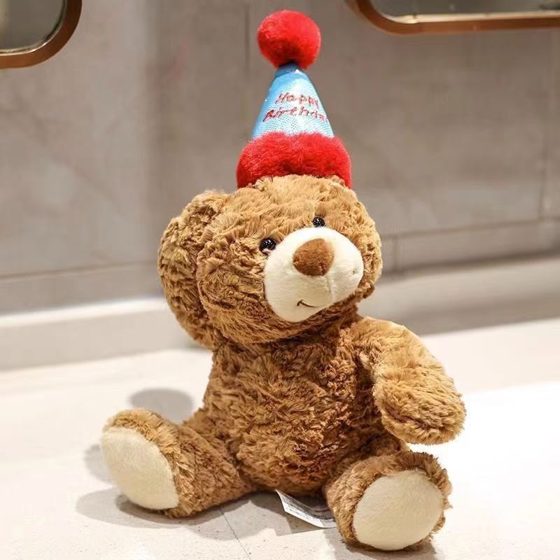 Wula birthday bear teddy bear doll plush toy gift bear Christmas gift bear Little Red Book