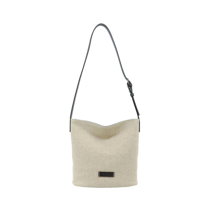Nicho Zhong lazy bolso mujer 2026 nuevo estilo coreano simple mochila de hombro de viaje ocio tote bolso de cubo image 7