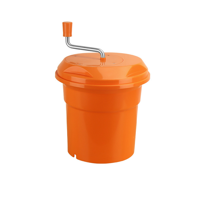 Comercial multipropósito secador de frutas y verduras ensalada de frutas y verduras canasta de drenaje manual deshidratación secador de frutas y verduras deshidratación barril