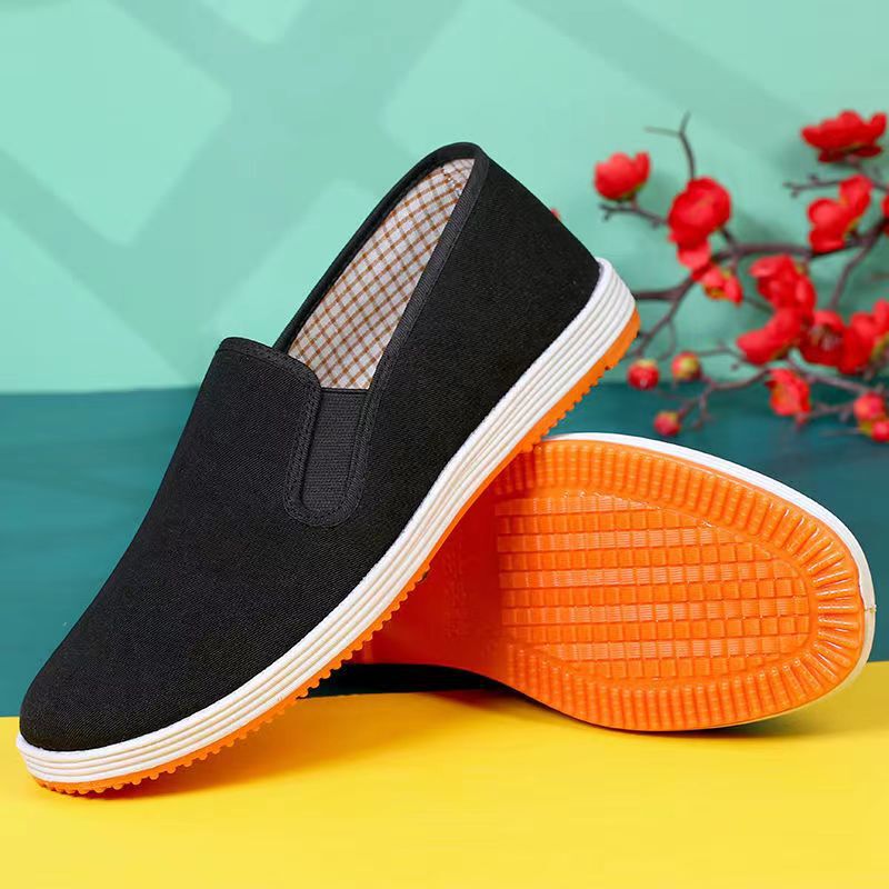 Wholesale cloth shoes old Beijing cloth shoes men's spring and summer non-slip deodorant breathable leisure work labor protection single cloth shoes stall