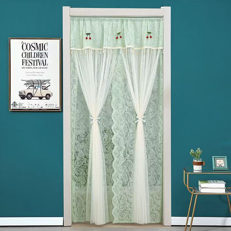 Household Summer Mosquito-Proof Door Curtain, No-Punch Lace Door Curtain, Partition Curtain, Kitchen and Bedroom Decorative Gauze Curtain, Fly-Proof and Insect-Proof Household Summer Mosquito-Proof Door Curtain, No-Punch Lace Door Curtain, Partition Curtain, Kitchen and Bedroom Decorative Gauze Curtain, Fly-Proof and Insect-Proof