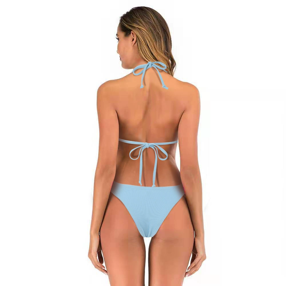 Solid swimwear, European style, Aliexpress