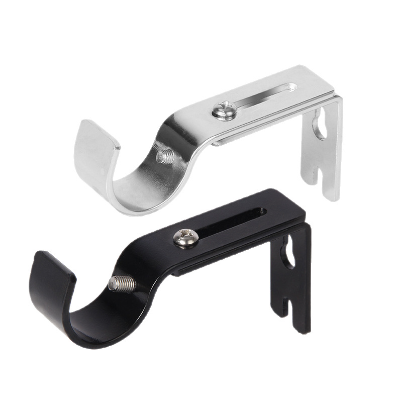 Soporte de barra de cortina reforzado, accesorios para cortinas, soporte de hierro reforzado ajustable, soporte de barra romana, soporte para barra de cortina