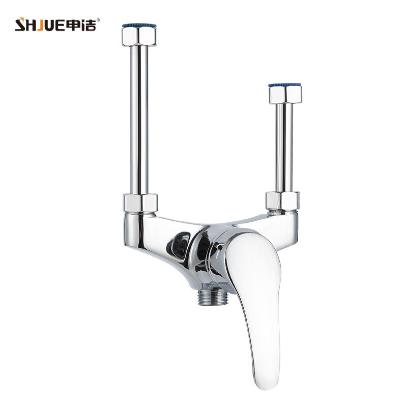 Electric Water Heater U-Shaped Mixing Valve All-Copper Shower Hot and Cold Water Faucet Accessories Fully Exposed Booster Switch Valve Showerhead