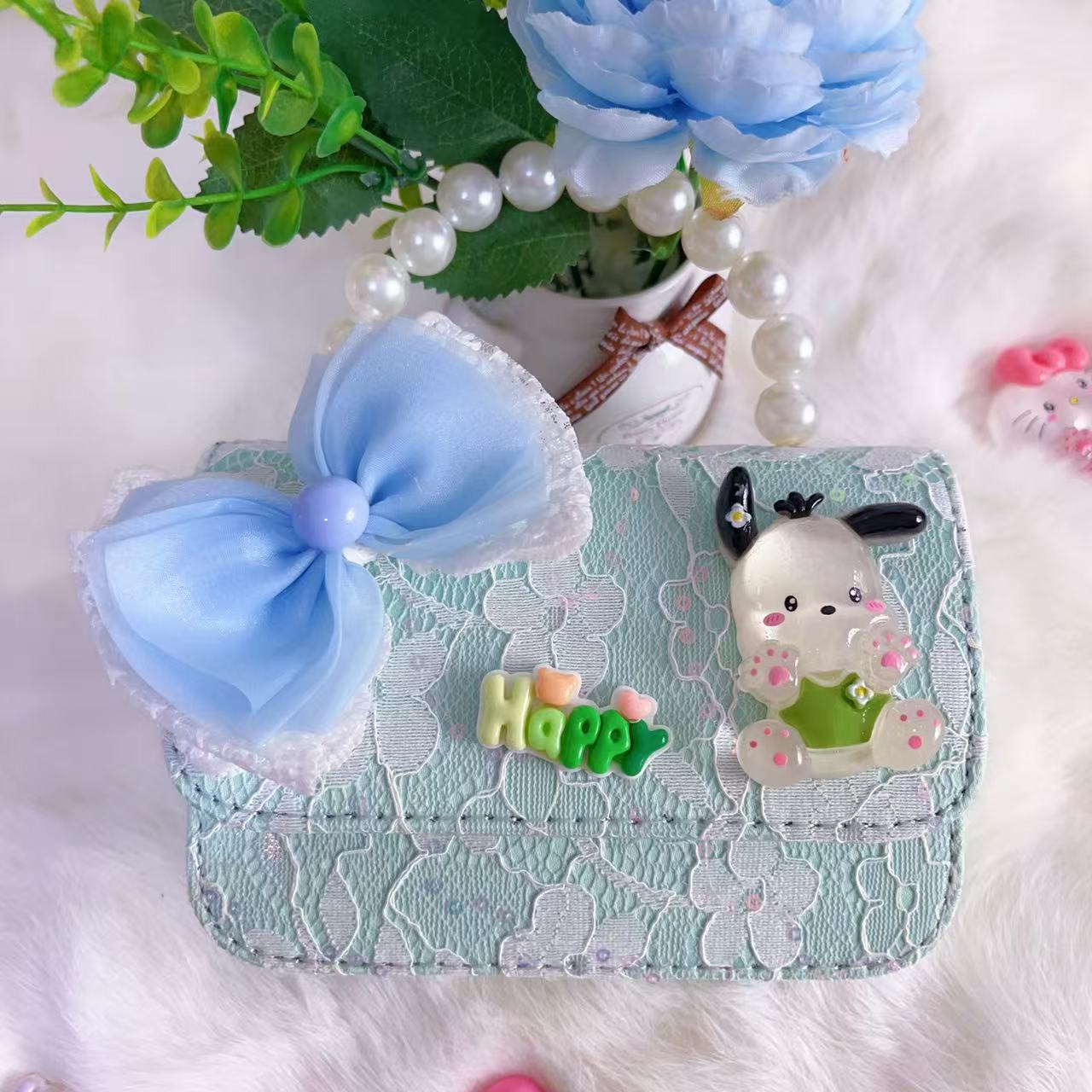 Bagos de hombro para niños primavera y verano frescos bolsos de perlas para niñas Aisha pequeña princesa bolsos de mochila de estilo extranjero