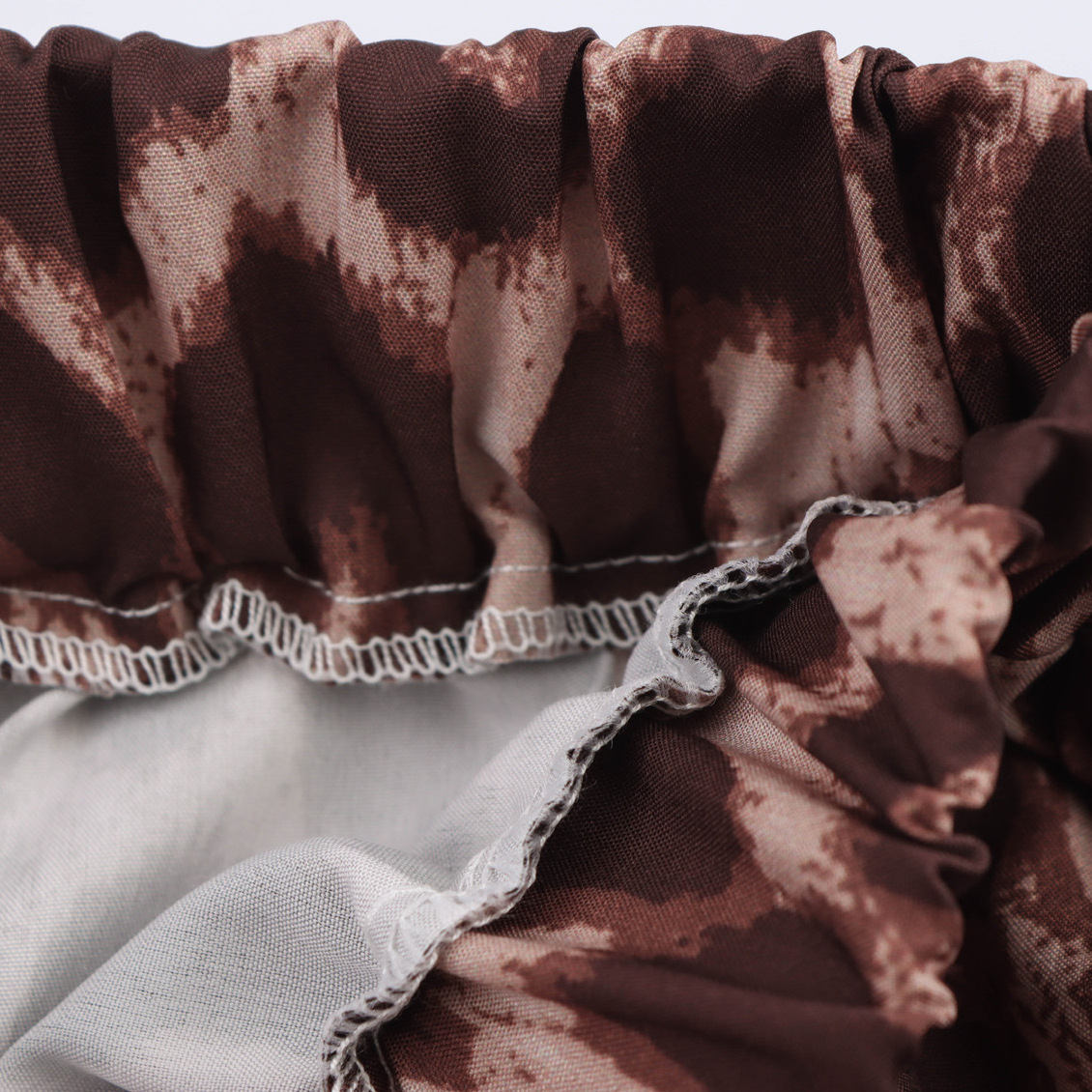 Classic Leopard Pattern Printed Loose Outfit Shirt And Trousers Two-piece Set