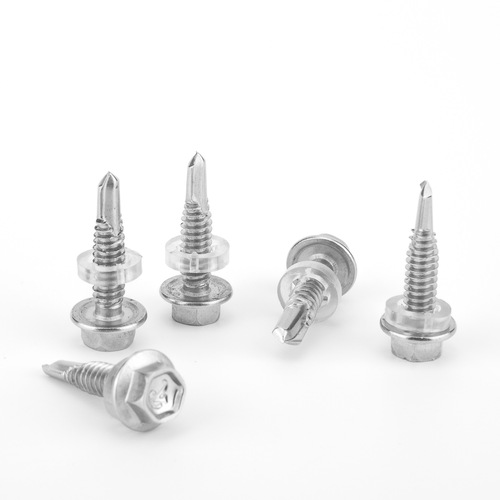 410 stainless steel hexagonal external countersunk self-drilling screw with washer self-drilling screw, Huajisi flange swallowtail screw