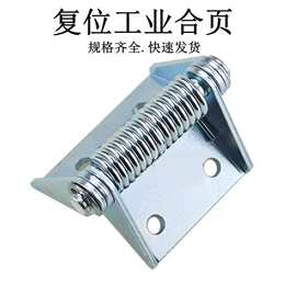 大号铁铰链配电箱柜门铰链弹簧自动闭合复位工业合页承重型铰链