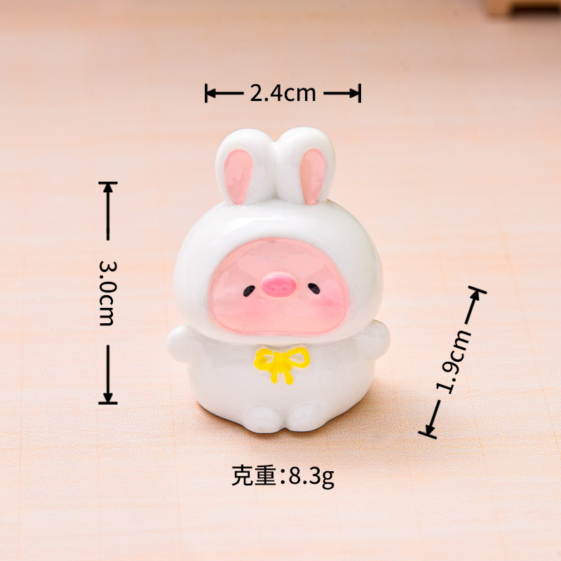 マイクロ風景クリエイティブかわいい豚人形装飾品ドールハウス DIY 装飾アクセサリーデスクトップ装飾品卸売|undefined