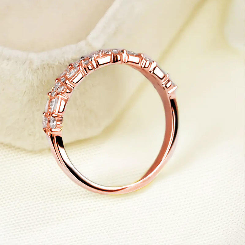 Wholesale Simple Style Classic Style Solid Color Copper Inlay Zircon Rings display picture 14