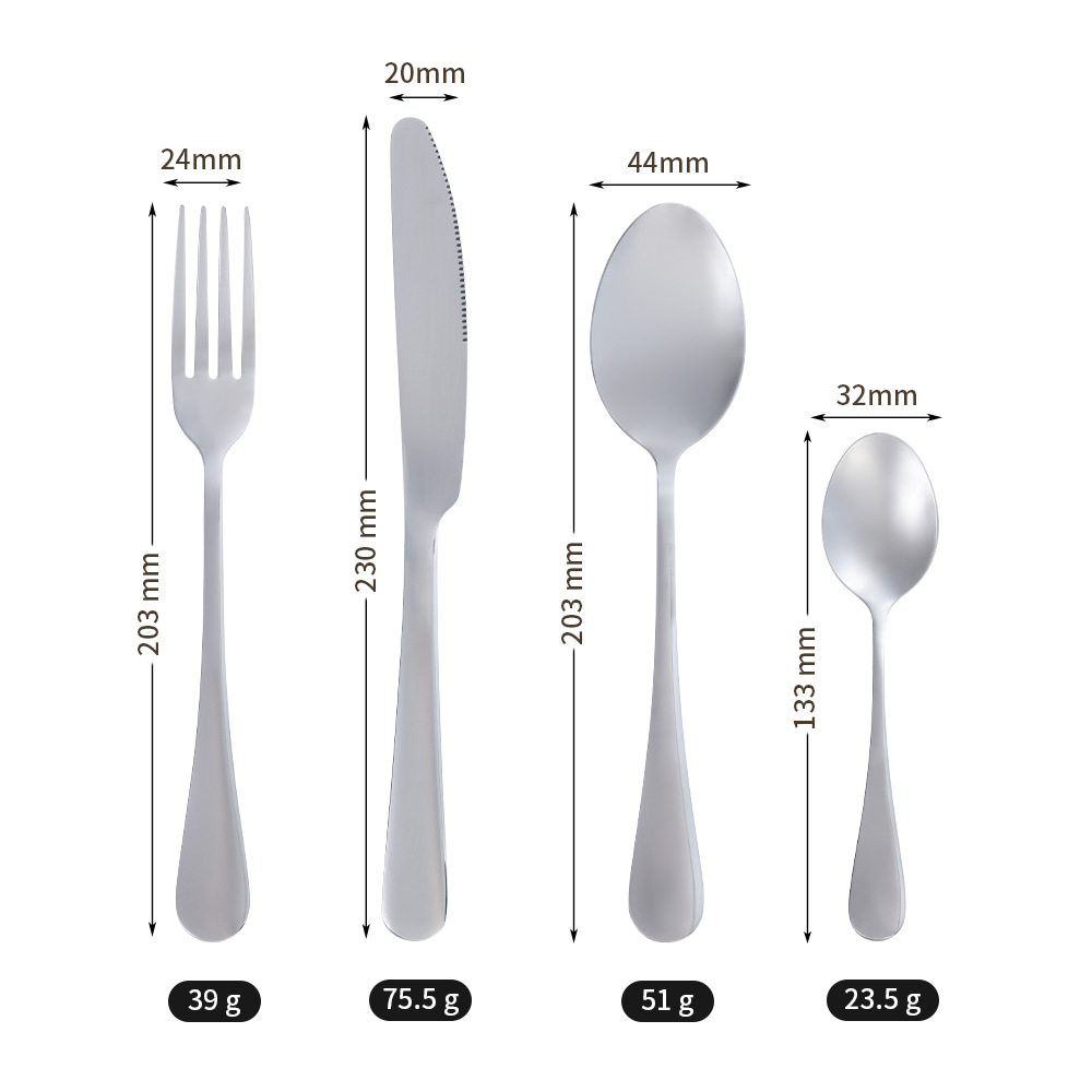 나이프, 포크, 스푼 4 피스 세트
