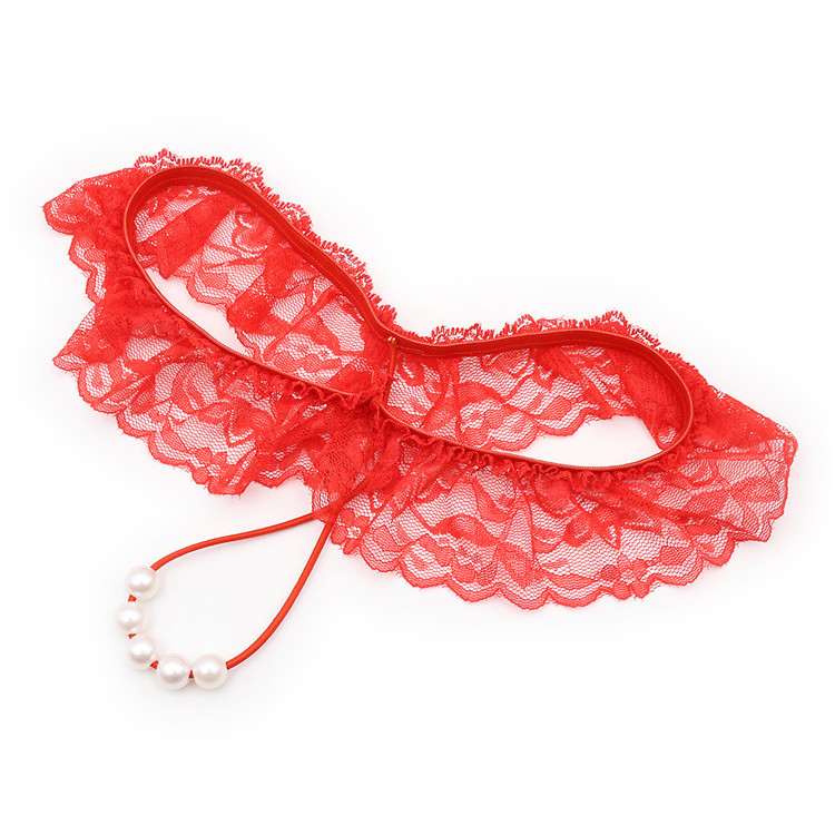 Tienda de fábrica smsexy lencería sexy encaje hueco perla Tanga mano pluma pecho pegatinas sujetador traje image 8