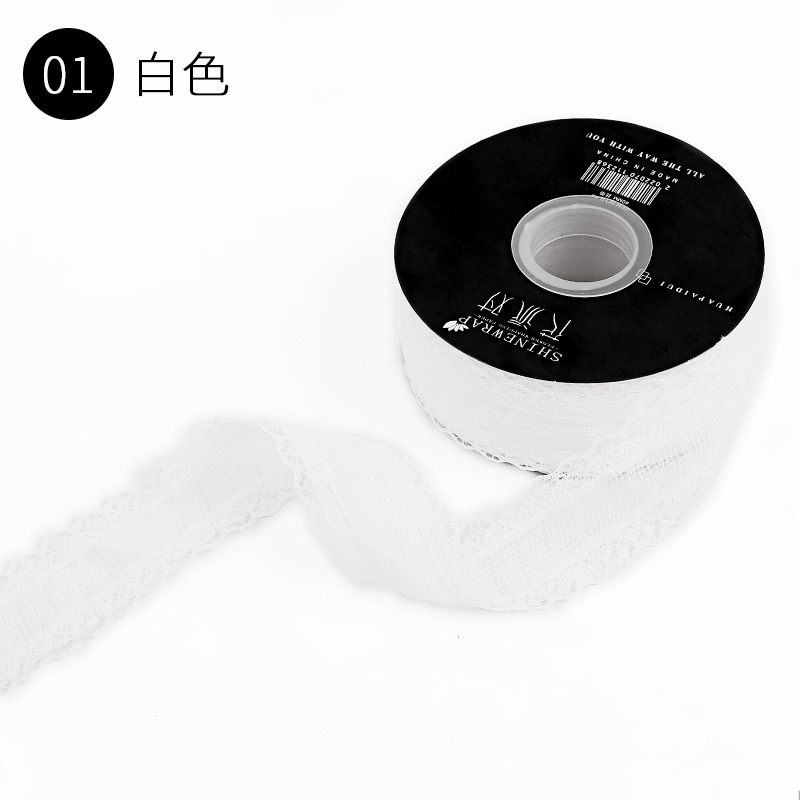 Fábrica de fiestas de flores nuevos bordes de encaje envases de flores frescas cinta de regalo cinta de colores cinta accesorios de ropa cinta