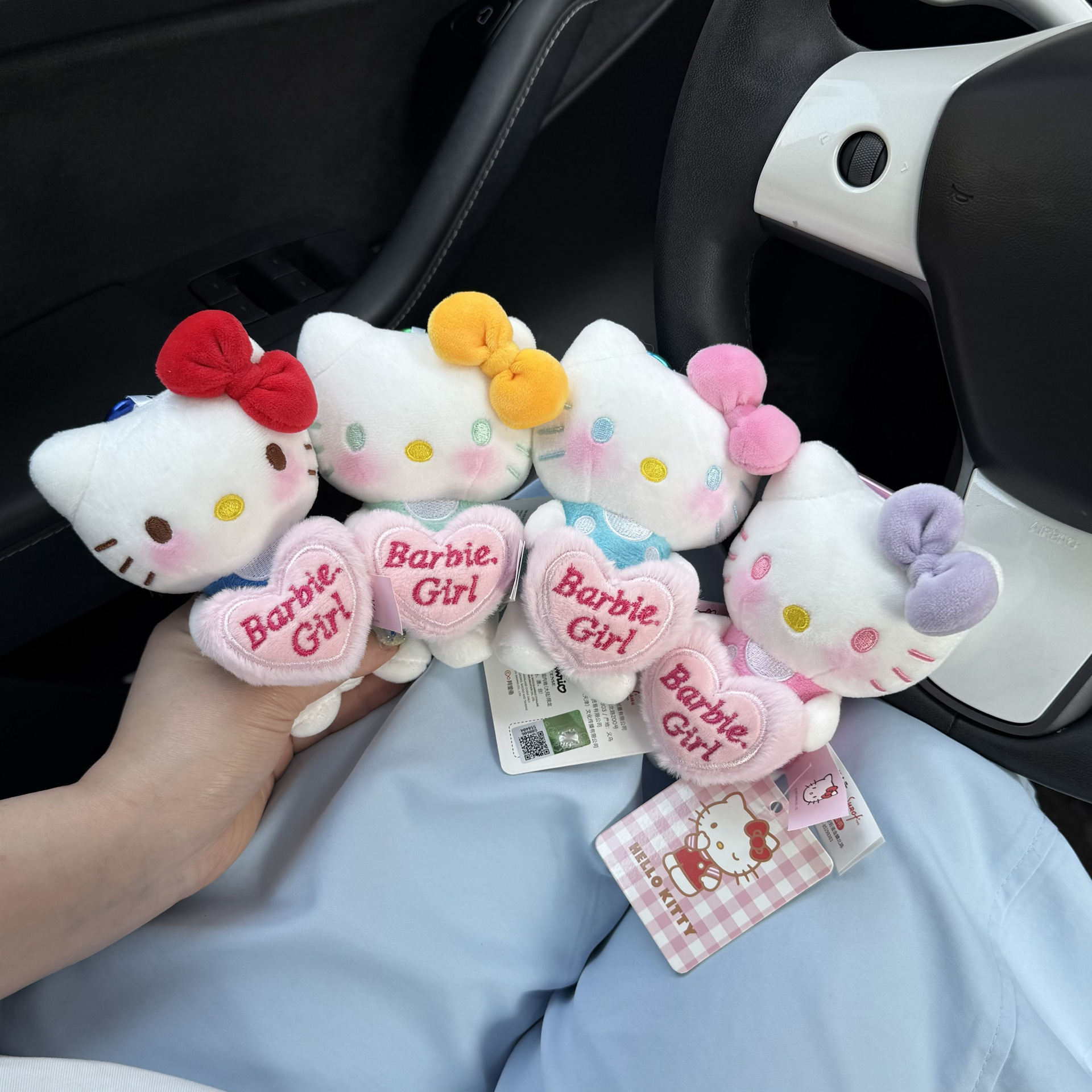 Nuevo 2025 clásico Kitty coche de marchas decoraciones limpiadores de automóviles luces de dirección decoración regalo de nuevo coche