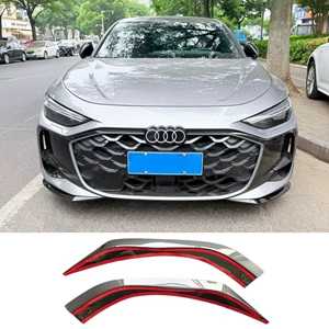 Suitable for SAIC Audi A5L modification: front spoiler, front corner guards, front bumper corner protectors, anti-collision strips, front face decorative protective stickers