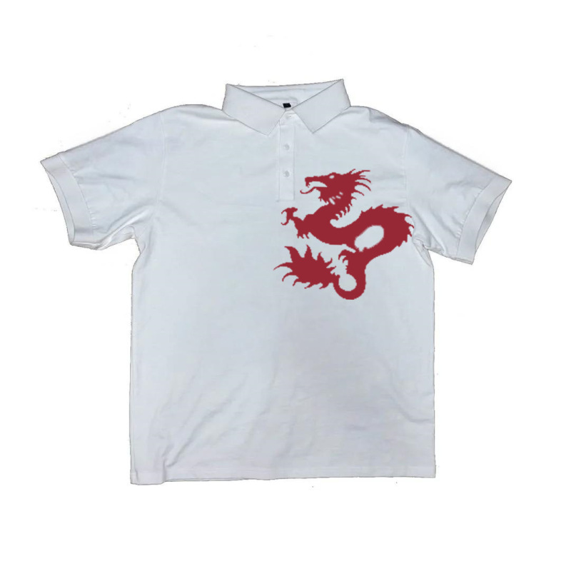 Y2k半袖ポロシャツtシャツプリント柄トップスダークブラックゴシックヴィンテージ夏ストリートウェアトップス|undefined
