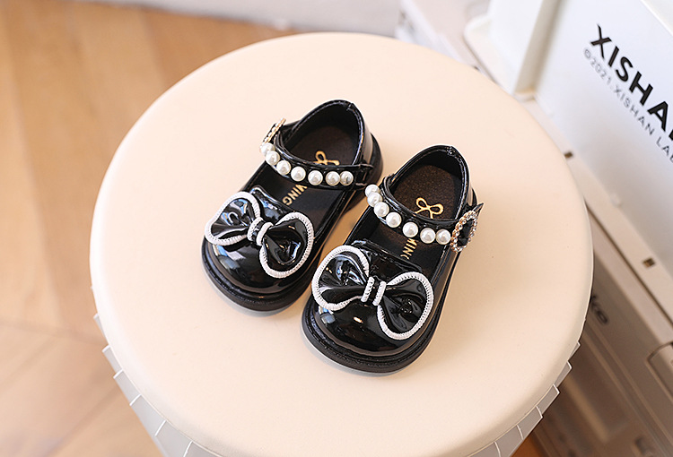 2023 kinder Leder Prinzessin Frühling und Herbst Weiche Sohle Walking Baby Mädchen Bean Einzelnen Schuhe_voghion.com