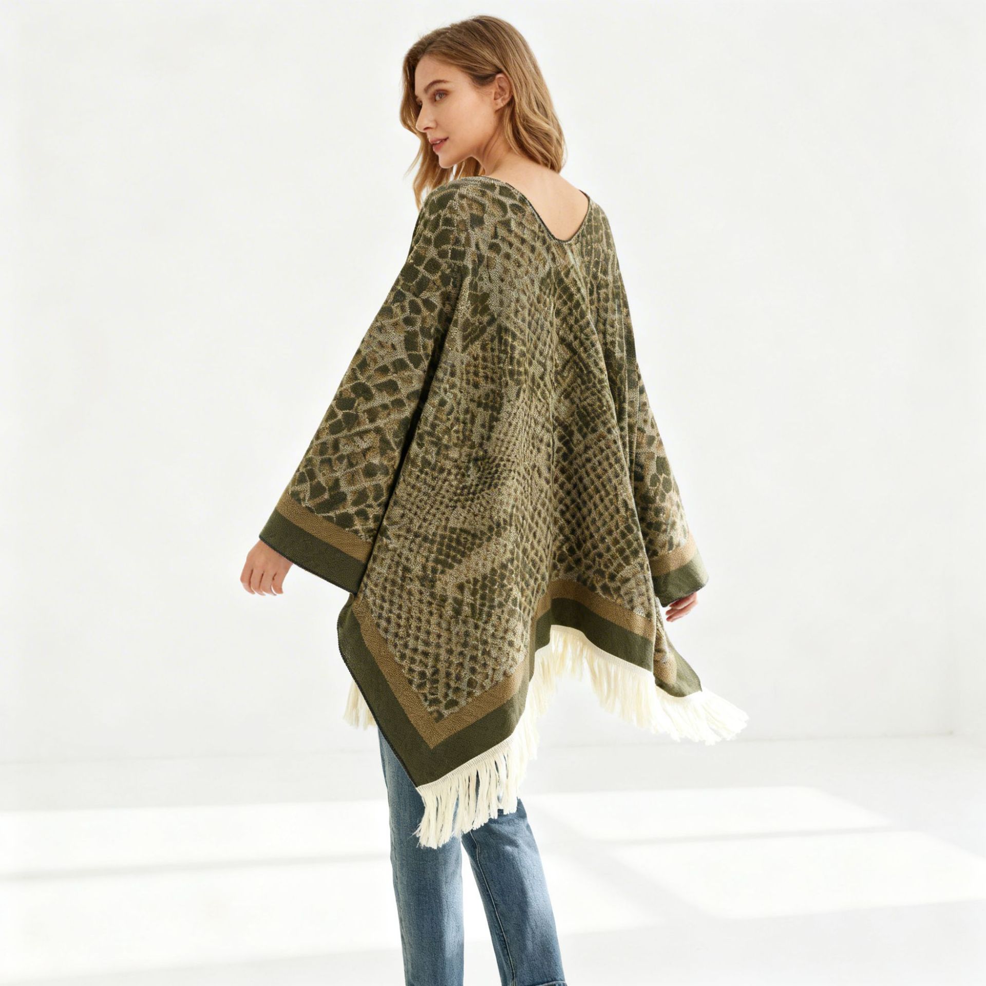 2026 primavera nueva capa cálida jacquard python moda personalidad chal Amazon exclusivo para cross-border