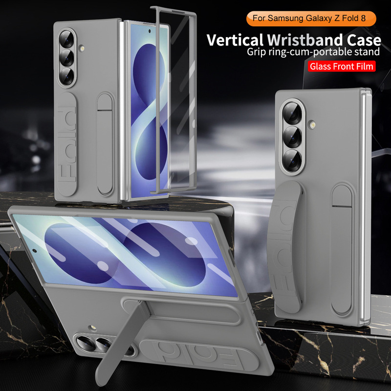 Suitable for Samsung Zfold8Ultra Mobile Phone Case Fold 20% off Foldable Official Wristband Case and Film Integrated Protective Case