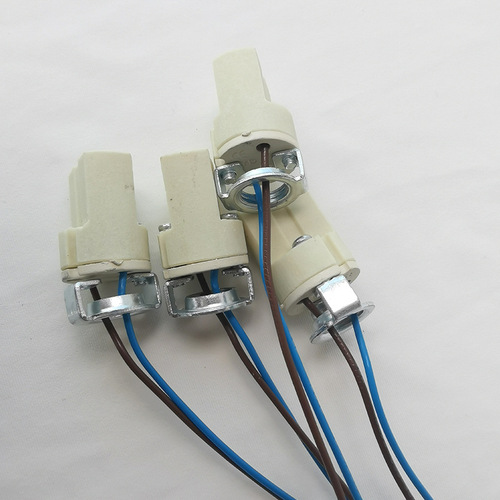 Manufacturer wholesale lamp holder lamp holder G9 light body ceramic lamp holder with wire Guzhen lighting accessories