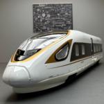 黑曼巴合金高铁复兴号单节双节动车带声光玩具电动车音乐模型摆件