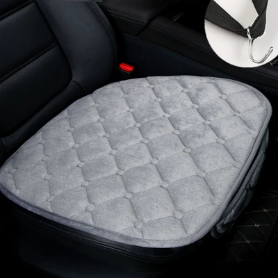 Seat cushion, seat cover – set manufacturers wholesale generation - diamond-plush-elegant-gray-single-piece-with-pocket-and-hook