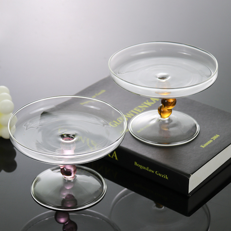 Calabaza de estilo europeo, bandeja de fruta de vidrio de viento, bandeja de pastel, postre, plato de bocadillos, plato decorativo, estilo occidental