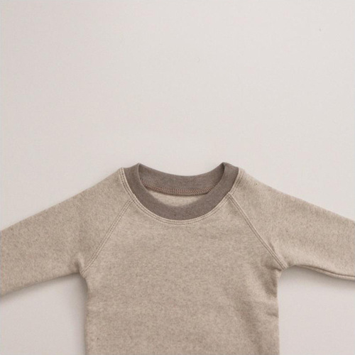 Korean style children's clothing children's home clothes spring and autumn undergarments baby fleece tops thick pants children's pajamas set 