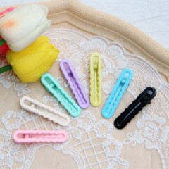 マカロン色の丸い髪クリップdiy前髪クリップbbクリップ子供用ヘアカードDIYアクセサリー部品卸売り