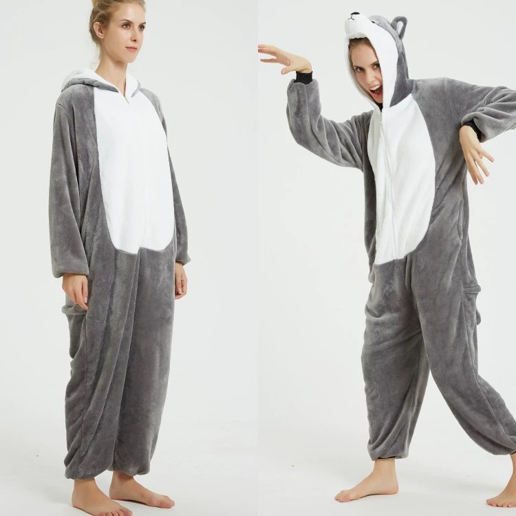 Cartoon flannel pijama for men and women for beloved, wholesale