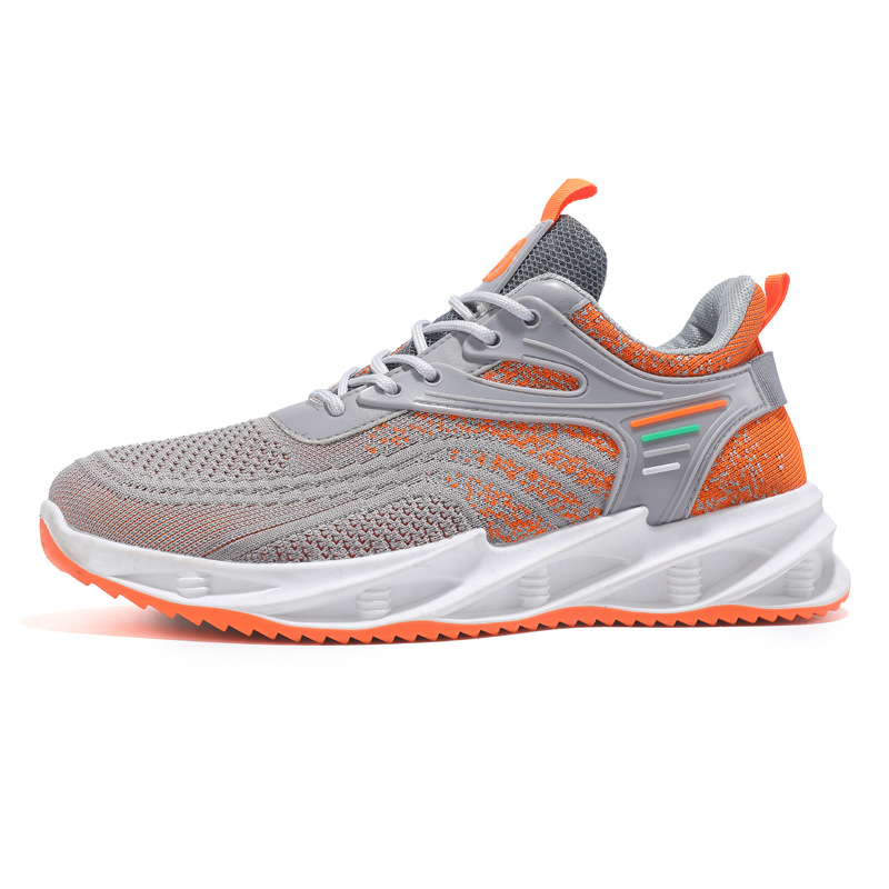 Zapatos de hombre, zapatos de tejido volador, primavera y verano, nuevos zapatos casuales deportivos de moda, suela suave, malla transpirable, zapatos de moda para correr, venta al por mayor transfronteriza