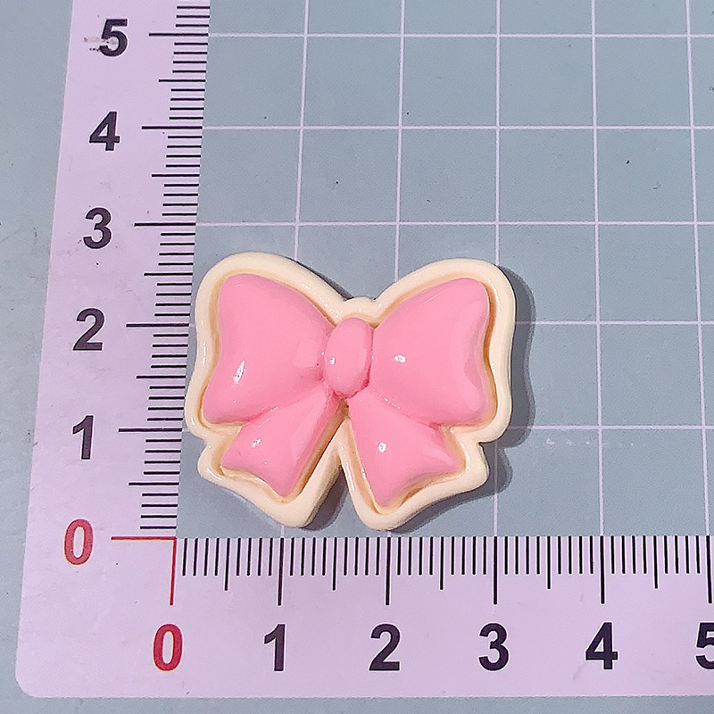 Accesorios de resina di di arco de macarón transfronterizo pegamento de crema pegamento para el cabello pinzas de cabello papelería parches hechos a mano