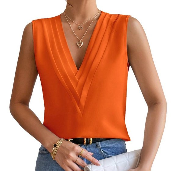 Amazon tiktoktemu European and American Women's 2025 Summer New Multi-level V-neck Solid Color Vest Women's Top