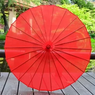 古风绸布伞伞汉服舞蹈伞国潮风走秀伞纯色伞仿油纸伞复古风