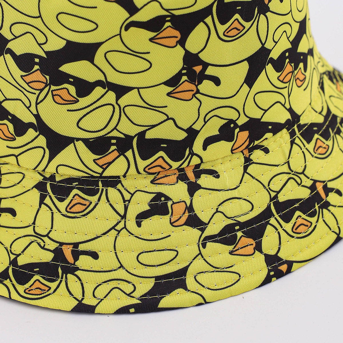 Nuevo pato amarillo impresión sombrero pescador sombrero hombre sombrero de sol moda ocio sombrero mujer sombrero de calle sombrero protector solar