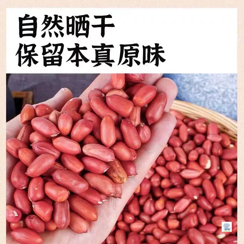 东北新货四粒红皮花生米去壳红皮花生米红衣花生米红皮花生米|undefined