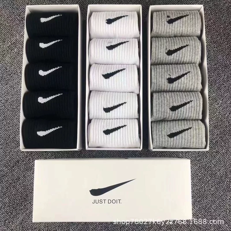 Nike спортивные коленные носки для мужчин и женщин для отдыха, средняя длина
