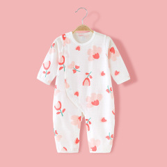 嬰兒連體衣夏季薄款新生兒哈衣服寶寶初生純棉夏天睡衣空調服夏裝