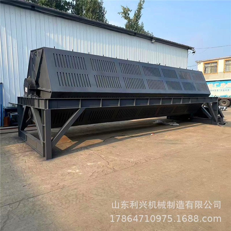 10米长度大滚筒除锈研磨机 火烧铁表面除锈干磨机 六角生铁除锈机